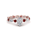 Load image into Gallery viewer, marquise-and-round-eternity-pear-shaped-diamond-engagement-ring-with-ruby-in-rose-gold-FDEWB9398PERGRUDR-NL-RG_4104d5e8-8072-4fa9-93af-9e6ef7647184.jpg?v=1756456683
