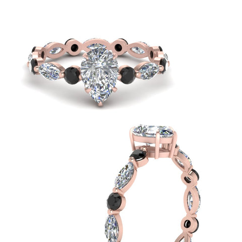 marquise-and-round-eternity-pear-shaped-engagement-ring-with-black-diamond-in-rose-gold-FDEWB9398PERGBLACKANGLE3-NL-RG.jpg?v=1756456555