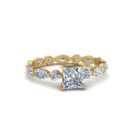 Load image into Gallery viewer, marquise-and-round-eternity-princess-cut-diamond-engagement-ring-in-yellow-gold-FDEWB9398PRR-NL-YG.jpg?v=1756456574

