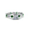 Load image into Gallery viewer, marquise-and-round-eternity-princess-cut-diamond-engagement-ring-with-emerald-in-white-gold-FDEWB9398PRRGEMGR-NL-WG.jpg?v=1756456571