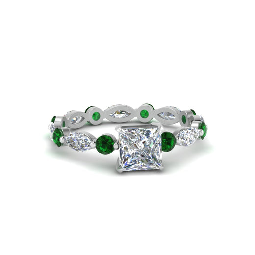 marquise-and-round-eternity-princess-cut-diamond-engagement-ring-with-emerald-in-white-gold-FDEWB9398PRRGEMGR-NL-WG.jpg?v=1756456571