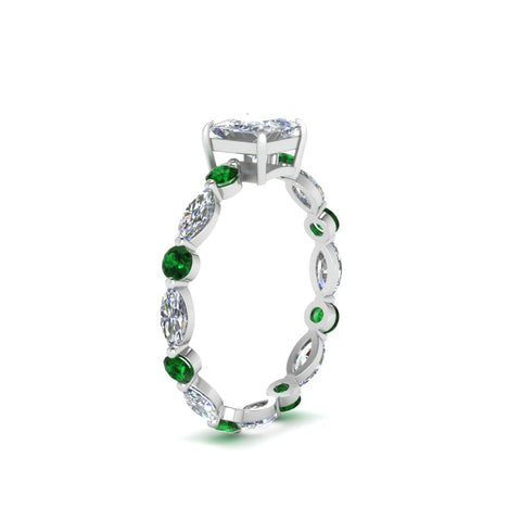 marquise-and-round-eternity-princess-cut-diamond-engagement-ring-with-emerald-in-white-gold-FDEWB9398PRRGEMGRANGLE2-NL-WG.jpg?v=1756456571