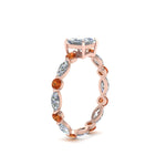 Load image into Gallery viewer, marquise-and-round-eternity-princess-cut-diamond-engagement-ring-with-orange-sapphire-in-rose-gold-FDEWB9398PRRGSAORANGLE2-NL-RG.jpg?v=1756456571
