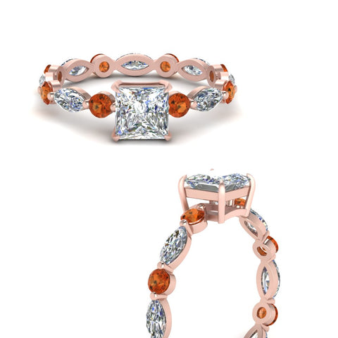 marquise-and-round-eternity-princess-cut-diamond-engagement-ring-with-orange-sapphire-in-rose-gold-FDEWB9398PRRGSAORANGLE3-NL-RG.jpg?v=1756456571
