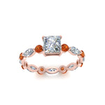 Load image into Gallery viewer, marquise-and-round-eternity-princess-cut-diamond-engagement-ring-with-orange-sapphire-in-rose-gold-FDEWB9398PRRGSAORANGLE5-NL-RG.jpg?v=1756456571
