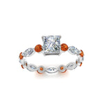Load image into Gallery viewer, marquise-and-round-eternity-princess-cut-diamond-engagement-ring-with-orange-sapphire-in-white-gold-FDEWB9398PRRGSAORANGLE5-NL-WG.jpg?v=1756456570
