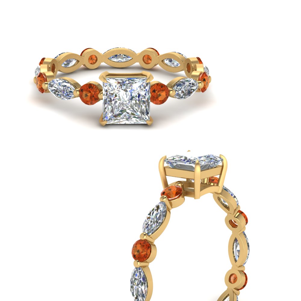 marquise-and-round-eternity-princess-cut-diamond-engagement-ring-with-orange-sapphire-in-yellow-gold-FDEWB9398PRRGSAORANGLE3-NL-YG.jpg?v=1756456570