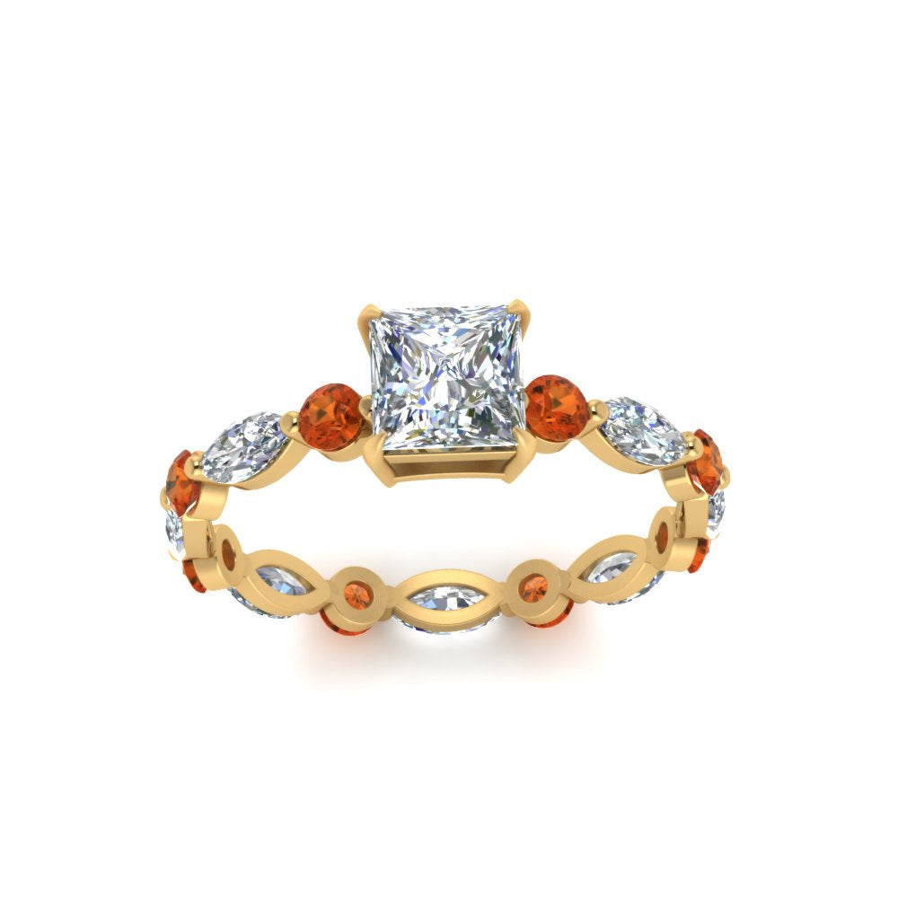 marquise-and-round-eternity-princess-cut-diamond-engagement-ring-with-orange-sapphire-in-yellow-gold-FDEWB9398PRRGSAORANGLE5-NL-YG.jpg?v=1756456570