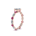 Load image into Gallery viewer, marquise-and-round-eternity-princess-cut-diamond-engagement-ring-with-pink-sapphire-in-rose-gold-FDEWB9398PRRGSADRPIANGLE2-NL-RG.jpg?v=1756456570
