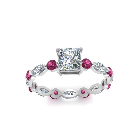 marquise-and-round-eternity-princess-cut-diamond-engagement-ring-with-pink-sapphire-in-white-gold-FDEWB9398PRRGSADRPIANGLE5-NL-WG.jpg?v=1756456570