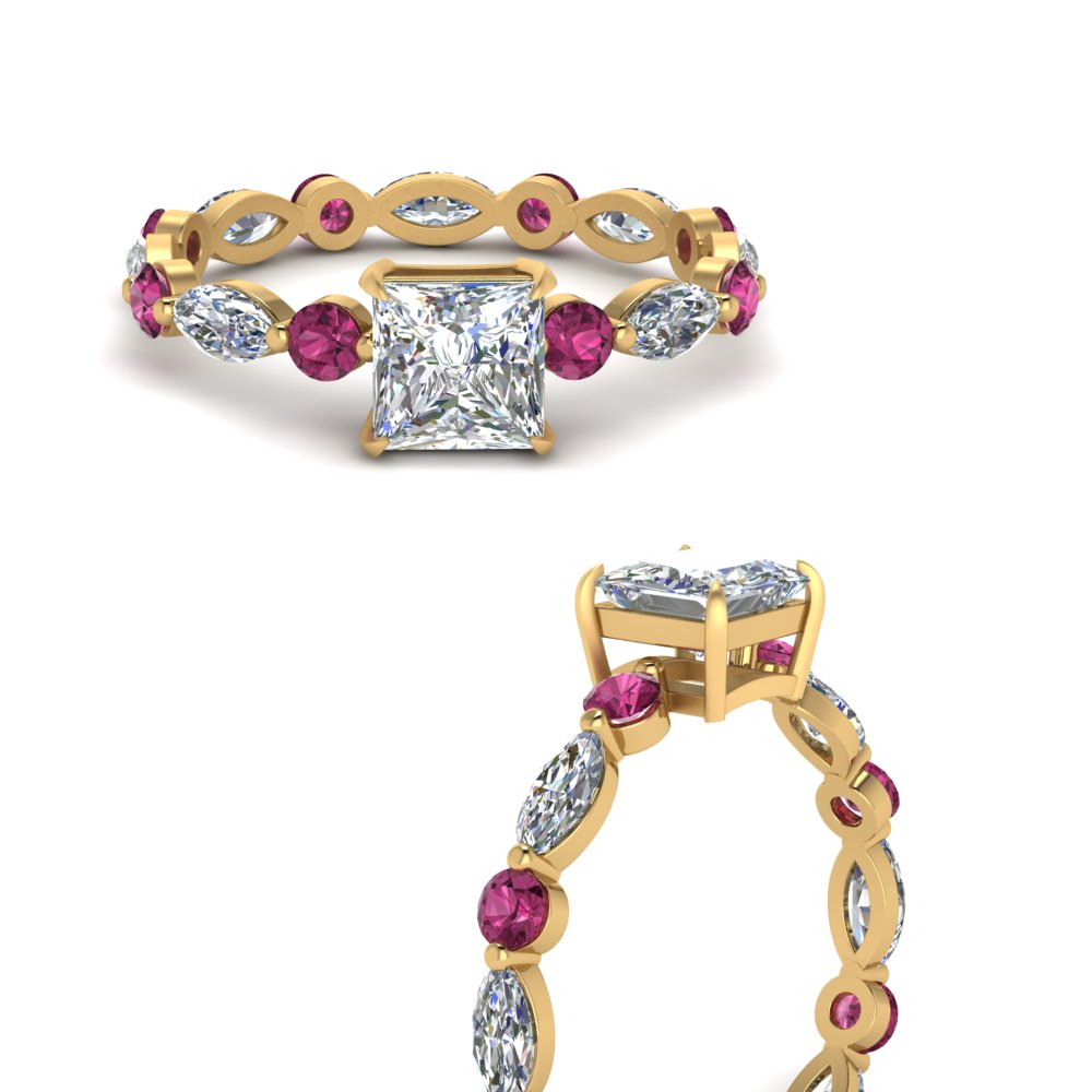 marquise-and-round-eternity-princess-cut-diamond-engagement-ring-with-pink-sapphire-in-yellow-gold-FDEWB9398PRRGSADRPIANGLE3-NL-YG.jpg?v=1756456571