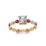 Load image into Gallery viewer, marquise-and-round-eternity-princess-cut-diamond-engagement-ring-with-pink-sapphire-in-yellow-gold-FDEWB9398PRRGSADRPIANGLE5-NL-YG_bb503fed-3d99-4ab6-b216-6302f09d6046.jpg?v=1756456693

