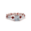 Load image into Gallery viewer, marquise-and-round-eternity-princess-cut-diamond-engagement-ring-with-ruby-in-rose-gold-FDEWB9398PRRGRUDR-NL-RG.jpg?v=1756456571