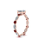Load image into Gallery viewer, marquise-and-round-eternity-princess-cut-diamond-engagement-ring-with-ruby-in-rose-gold-FDEWB9398PRRGRUDRANGLE2-NL-RG.jpg?v=1756456571
