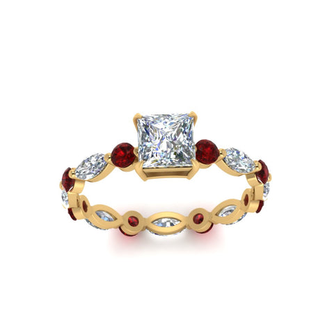 marquise-and-round-eternity-princess-cut-diamond-engagement-ring-with-ruby-in-yellow-gold-FDEWB9398PRRGRUDRANGLE5-NL-YG.jpg?v=1756456571