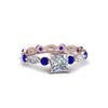 Load image into Gallery viewer, marquise-and-round-eternity-princess-cut-diamond-engagement-ring-with-sapphire-in-rose-gold-FDEWB9398PRRGSABL-NL-RG.jpg?v=1756456570
