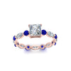 Load image into Gallery viewer, marquise-and-round-eternity-princess-cut-diamond-engagement-ring-with-sapphire-in-rose-gold-FDEWB9398PRRGSABLANGLE5-NL-RG.jpg?v=1756456570