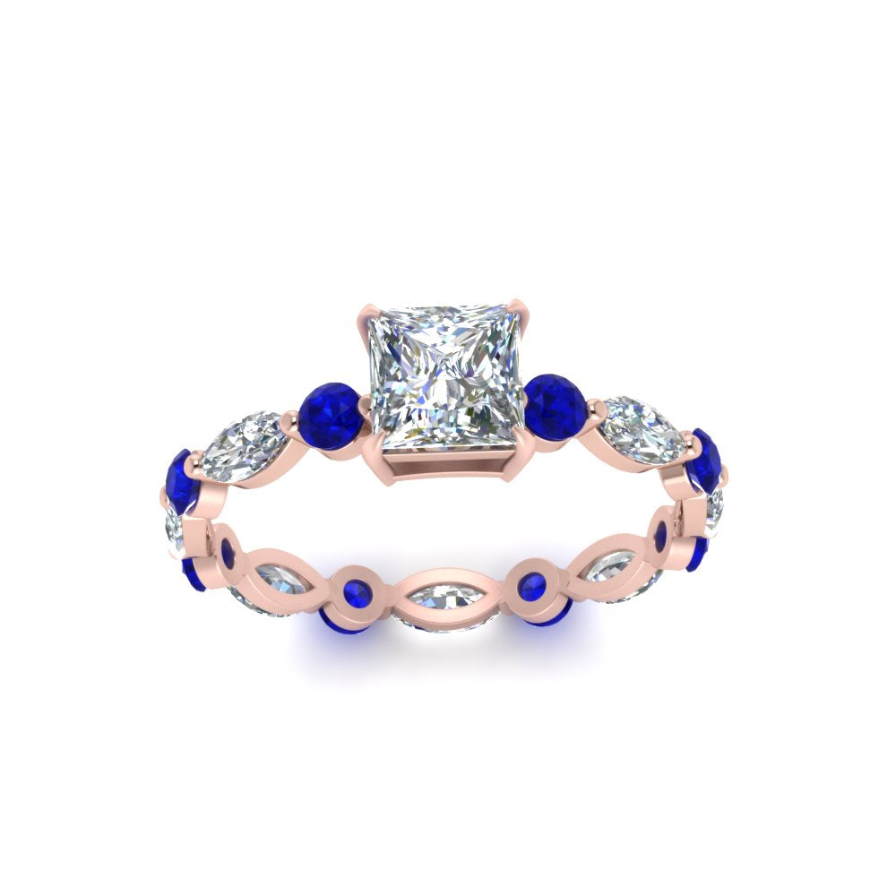 marquise-and-round-eternity-princess-cut-diamond-engagement-ring-with-sapphire-in-rose-gold-FDEWB9398PRRGSABLANGLE5-NL-RG.jpg?v=1756456570