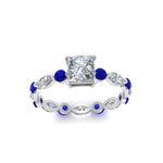 Load image into Gallery viewer, marquise-and-round-eternity-princess-cut-diamond-engagement-ring-with-sapphire-in-white-gold-FDEWB9398PRRGSABLANGLE5-NL-WG.jpg?v=1756456570
