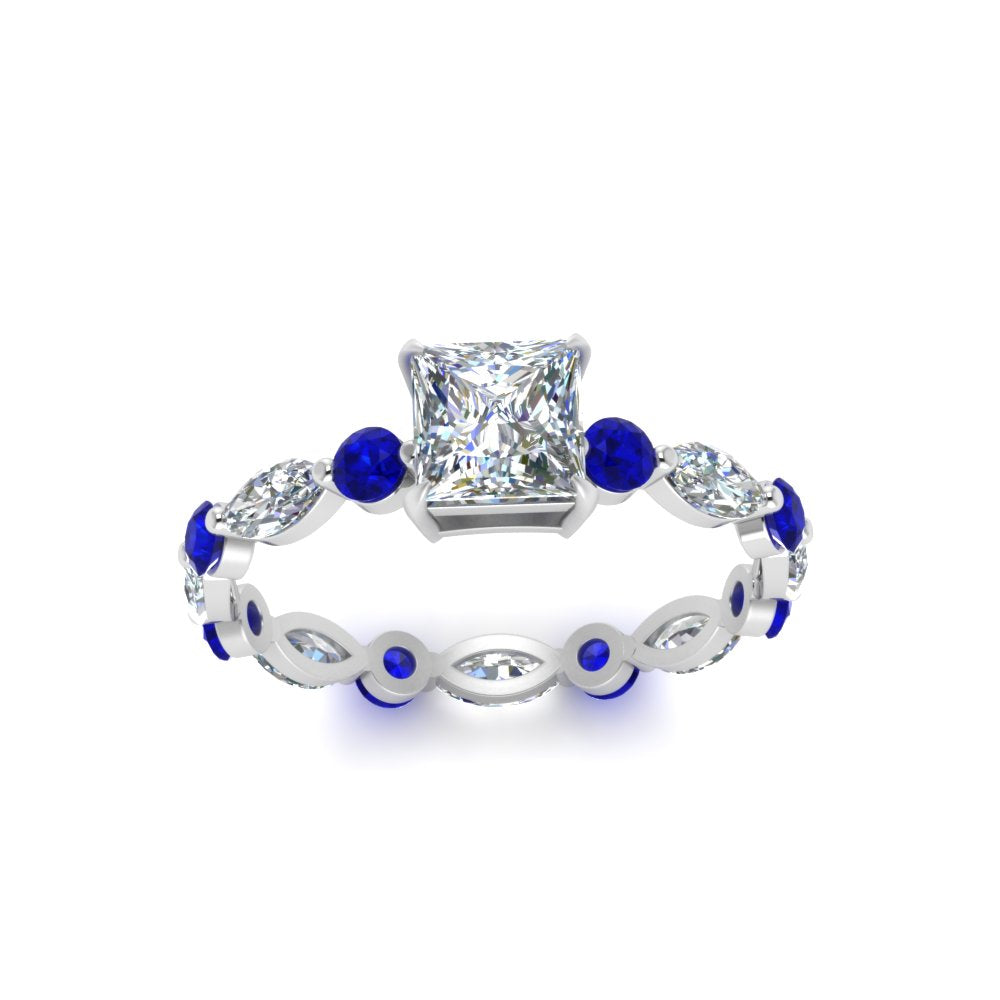 marquise-and-round-eternity-princess-cut-diamond-engagement-ring-with-sapphire-in-white-gold-FDEWB9398PRRGSABLANGLE5-NL-WG.jpg?v=1756456570