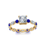 Load image into Gallery viewer, marquise-and-round-eternity-princess-cut-diamond-engagement-ring-with-sapphire-in-yellow-gold-FDEWB9398PRRGSABLANGLE5-NL-YG.jpg?v=1756456570
