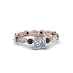 Load image into Gallery viewer, marquise-and-round-eternity-princess-cut-engagement-ring-with-black-diamond-in-rose-gold-FDEWB9398PRRGBLACK-NL-RG.jpg?v=1756456570
