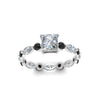 Load image into Gallery viewer, marquise-and-round-eternity-princess-cut-engagement-ring-with-black-diamond-in-white-gold-FDEWB9398PRRGBLACKANGLE5-NL-WG.jpg?v=1756456571