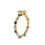 Load image into Gallery viewer, marquise-and-round-eternity-princess-cut-engagement-ring-with-black-diamond-in-yellow-gold-FDEWB9398PRRGBLACKANGLE2-NL-YG.jpg?v=1756456571
