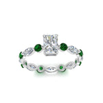 Load image into Gallery viewer, marquise-and-round-eternity-radiant-cut-diamond-engagement-ring-with-emerald-in-white-gold-FDEWB9398RARGEMGRANGLE5-NL-WG.jpg?v=1756456588
