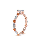 Load image into Gallery viewer, marquise-and-round-eternity-radiant-cut-diamond-engagement-ring-with-orange-sapphire-in-rose-gold-FDEWB9398RARGSAORANGLE2-NL-RG.jpg?v=1756456588

