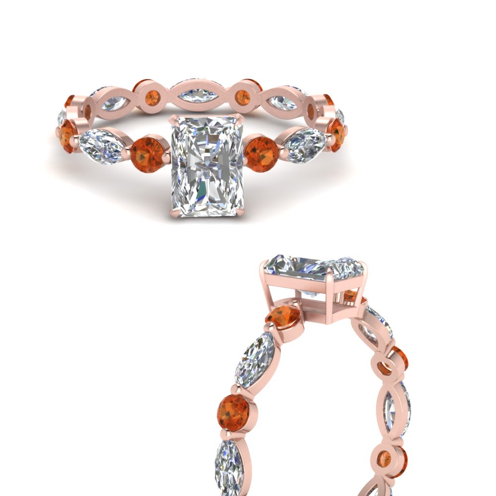 marquise-and-round-eternity-radiant-cut-diamond-engagement-ring-with-orange-sapphire-in-rose-gold-FDEWB9398RARGSAORANGLE3-NL-RG.jpg?v=1756456588