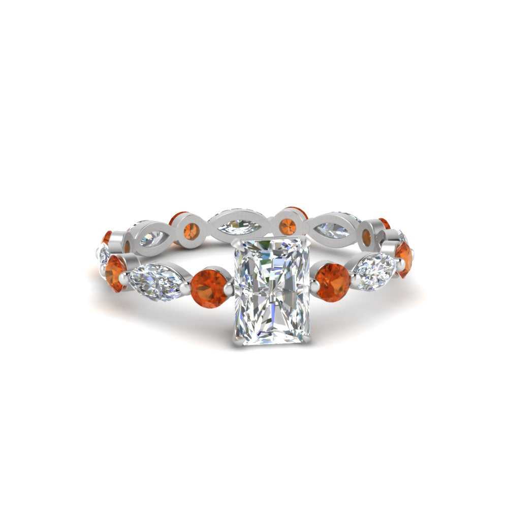 marquise-and-round-eternity-radiant-cut-diamond-engagement-ring-with-orange-sapphire-in-white-gold-FDEWB9398RARGSAOR-NL-WG.jpg?v=1756456588