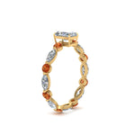 Load image into Gallery viewer, marquise-and-round-eternity-radiant-cut-diamond-engagement-ring-with-orange-sapphire-in-yellow-gold-FDEWB9398RARGSAORANGLE2-NL-YG_571f58bb-0c39-4768-a6a3-6547299a3e40.jpg?v=1756456704
