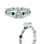 Load image into Gallery viewer, marquise-and-round-eternity-round-cut-diamond-engagement-ring-with-emerald-in-white-gold-FDEWB9398RORGEMGRANGLE3-NL-WG_bdee5532-3832-45e4-a35d-c10414b99cad.jpg?v=1756456713

