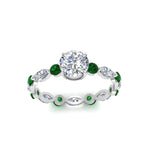 Load image into Gallery viewer, marquise-and-round-eternity-round-cut-diamond-engagement-ring-with-emerald-in-white-gold-FDEWB9398RORGEMGRANGLE5-NL-WG_912f7132-752c-4dff-b426-8e4561ed7c05.jpg?v=1756456713
