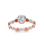 Load image into Gallery viewer, marquise-and-round-eternity-round-cut-diamond-engagement-ring-with-orange-sapphire-in-rose-gold-FDEWB9398RORGSAORANGLE5-NL-RG_5f561334-c087-44c1-98c0-c786f01a6a3d.jpg?v=1756456713
