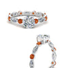 Load image into Gallery viewer, marquise-and-round-eternity-round-cut-diamond-engagement-ring-with-orange-sapphire-in-white-gold-FDEWB9398RORGSAORANGLE3-NL-WG_cb5b88da-1777-4c7a-bd4d-a7b7c65038e7.jpg?v=1756456713