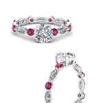 Load image into Gallery viewer, marquise-and-round-eternity-round-cut-diamond-engagement-ring-with-pink-sapphire-in-white-gold-FDEWB9398RORGSADRPIANGLE3-NL-WG.jpg?v=1756456603
