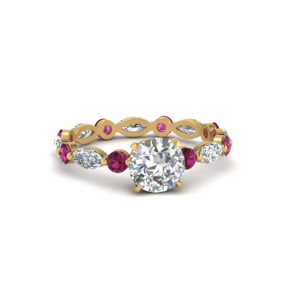 marquise-and-round-eternity-round-cut-diamond-engagement-ring-with-pink-sapphire-in-yellow-gold-FDEWB9398RORGSADRPI-NL-YG.jpg?v=1756456603