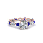 Load image into Gallery viewer, marquise-and-round-eternity-round-cut-diamond-engagement-ring-with-sapphire-in-rose-gold-FDEWB9398RORGSABL-NL-RG_03a372ba-074f-4b47-b27a-f3e58f99073c.jpg?v=1756456713
