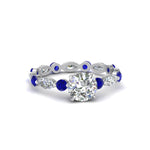 Load image into Gallery viewer, marquise-and-round-eternity-round-cut-diamond-engagement-ring-with-sapphire-in-white-gold-FDEWB9398RORGSABL-NL-WG.jpg?v=1756456603
