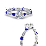 Load image into Gallery viewer, marquise-and-round-eternity-round-cut-diamond-engagement-ring-with-sapphire-in-white-gold-FDEWB9398RORGSABLANGLE3-NL-WG.jpg?v=1756456603
