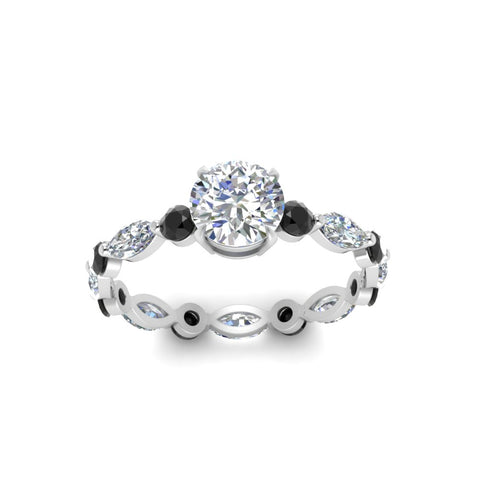marquise-and-round-eternity-round-cut-engagement-ring-with-black-diamond-in-white-gold-FDEWB9398RORGBLACKANGLE5-NL-WG.jpg?v=1756456603
