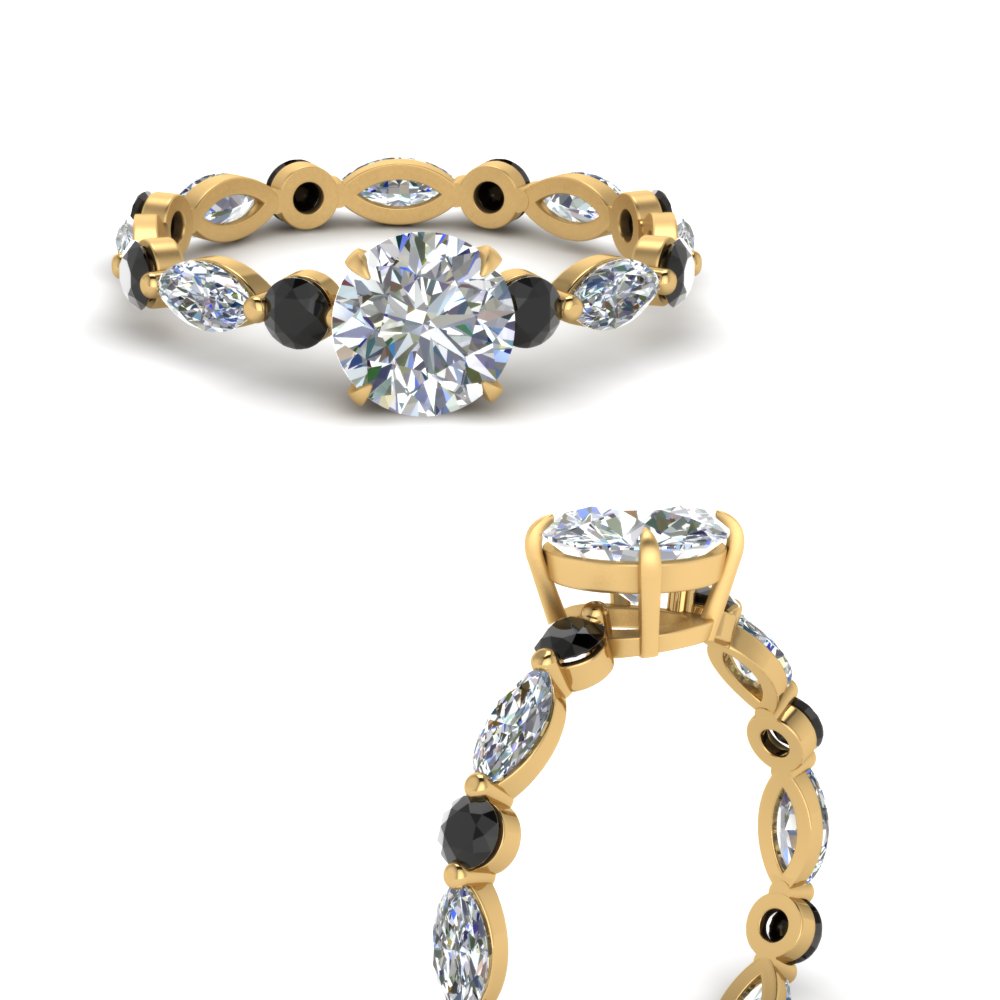 marquise-and-round-eternity-round-cut-engagement-ring-with-black-diamond-in-yellow-gold-FDEWB9398RORGBLACKANGLE3-NL-YG.jpg?v=1756456603