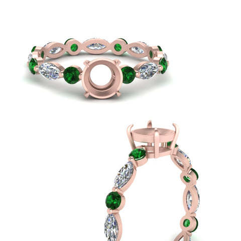 marquise-and-round-eternity-semi-mount-diamond-engagement-ring-with-emerald-in-rose-gold-FDEWB9398RORSMRGEMGRANGLE3-NL-RG_b9bb8f7f-48e6-41c8-9be7-49b973b38e8b.jpg?v=1756459705