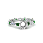Load image into Gallery viewer, marquise-and-round-eternity-semi-mount-diamond-engagement-ring-with-emerald-in-white-gold-FDEWB9398RORSMRGEMGR-NL-WG_4eb43d52-1fa4-48e5-8262-6b9f8e2fc7d9.jpg?v=1756459706
