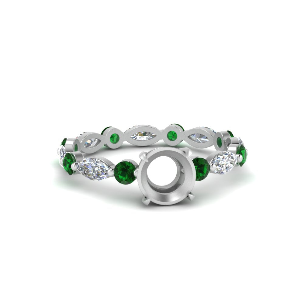 marquise-and-round-eternity-semi-mount-diamond-engagement-ring-with-emerald-in-white-gold-FDEWB9398RORSMRGEMGR-NL-WG_4eb43d52-1fa4-48e5-8262-6b9f8e2fc7d9.jpg?v=1756459706