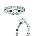 Load image into Gallery viewer, marquise-and-round-eternity-semi-mount-diamond-engagement-ring-with-emerald-in-white-gold-FDEWB9398RORSMRGEMGRANGLE3-NL-WG_e6b1a029-64dd-4d17-a29d-15dc813672aa.jpg?v=1756459705
