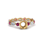 Load image into Gallery viewer, marquise-and-round-eternity-semi-mount-diamond-engagement-ring-with-pink-sapphire-in-yellow-gold-FDEWB9398RORSMRGSADRPI-NL-YG_8ae53955-e9fa-442f-987b-34596a49f03f.jpg?v=1756459705
