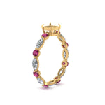 Load image into Gallery viewer, marquise-and-round-eternity-semi-mount-diamond-engagement-ring-with-pink-sapphire-in-yellow-gold-FDEWB9398RORSMRGSADRPIANGLE2-NL-YG_8c373f3d-9913-4024-90b3-919bce849a2e.jpg?v=1756459705
